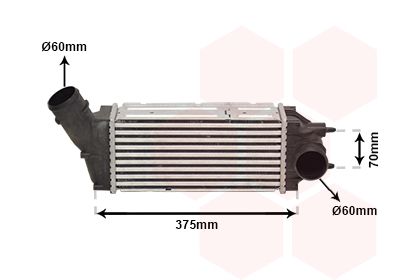 VAN WEZEL Kompressoriõhu radiaator 40004342